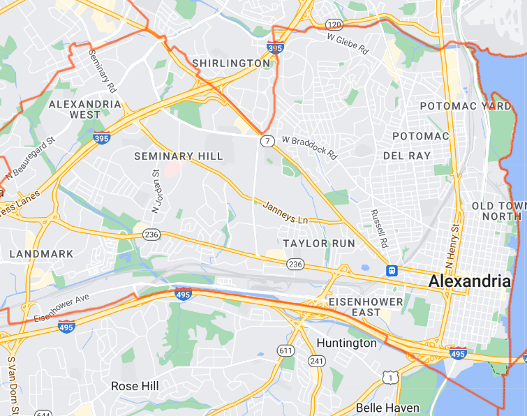 Alexandria Map for site